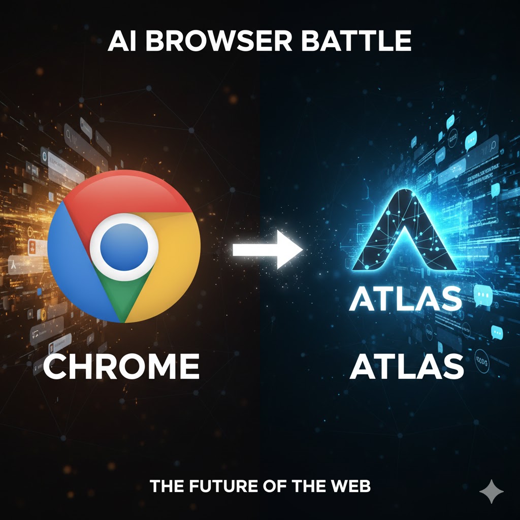 OpenAI का ब्राउज़र ChatGPT Atlas: Google Chrome को टक्कर देने वाला नया खिलाड़ी