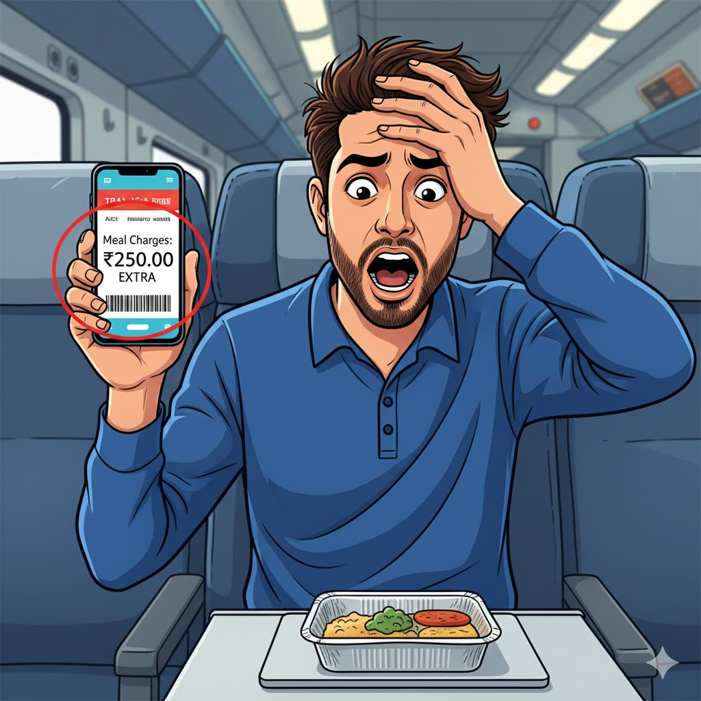 IRCTC का ‘फूड गेम’: यात्रियों से अनजाने में वसूला जा रहा है खाने का चार्ज