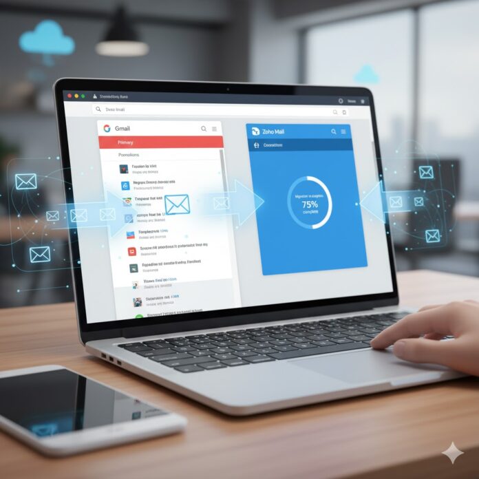 Gmail से Zoho Mail में सारे मेल ऐसे ट्रांसफर करें — आसान स्टेप्स Gmail से Zoho Mail में सारे मेल ऐसे ट्रांसफर करें — आसान स्टेप्स