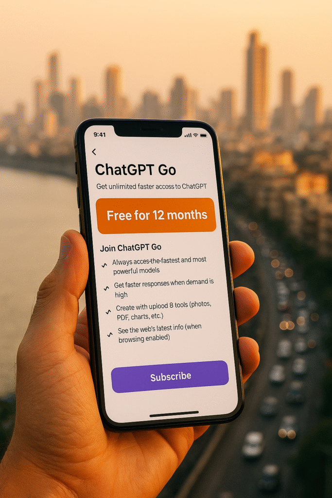 ChatGPT Go Free for 12 Months in India | Claim Offer Now