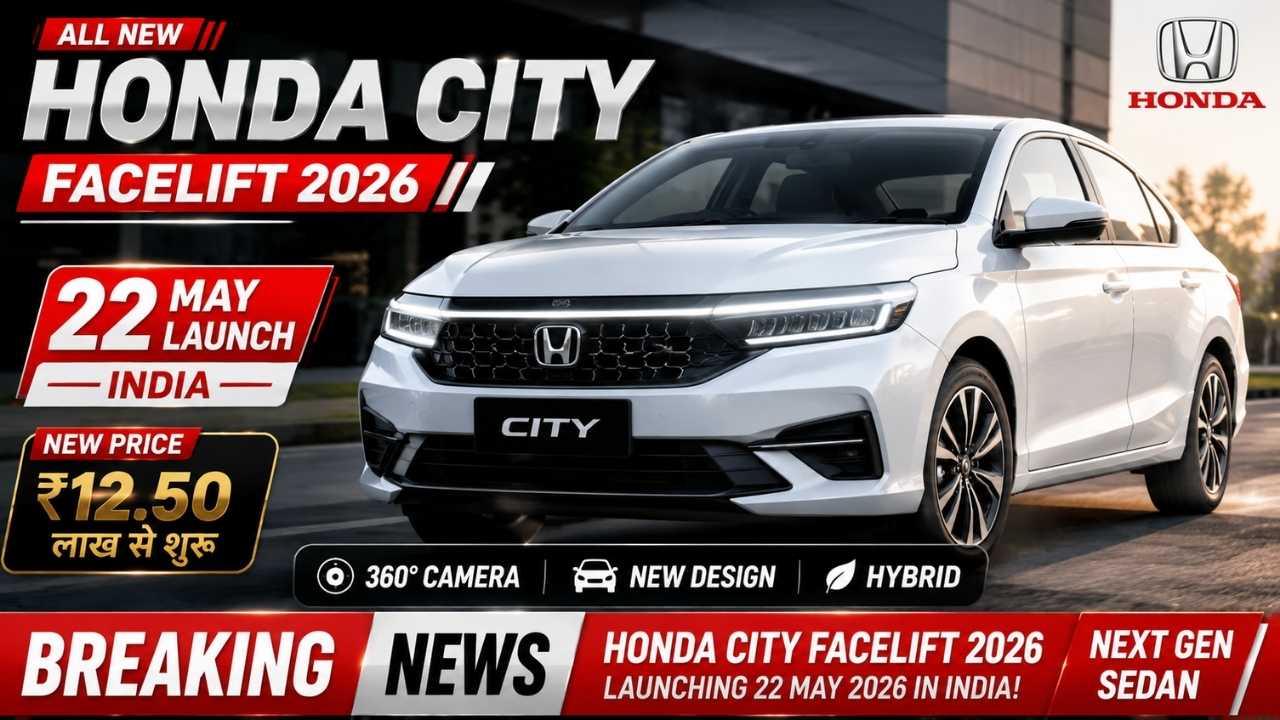 Honda City Facelift 2026 India Launch Price Specs New Design 360 Camera