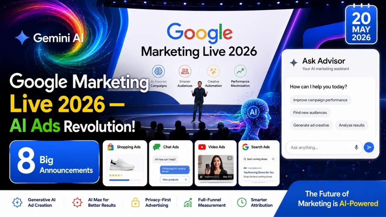 Google Marketing Live 2026 AI Ads Conversational Discovery Ask Advisor Gemini