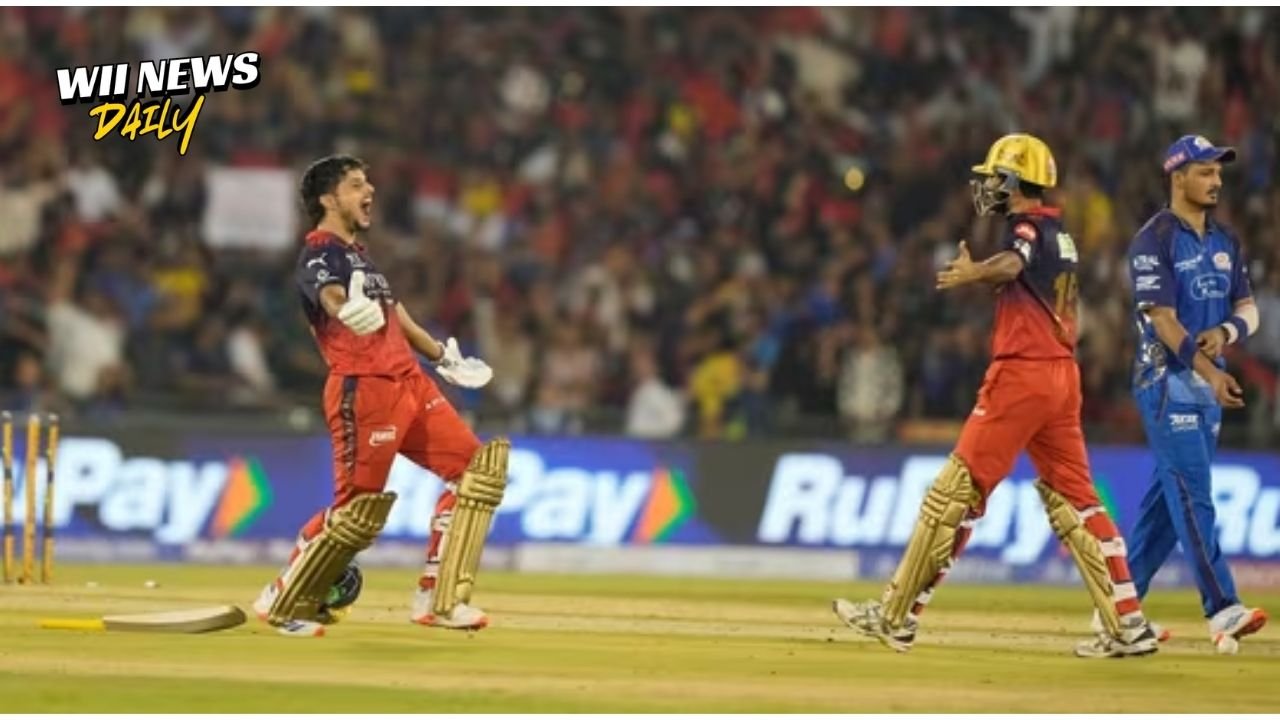 RCB vs MI IPL 2026 Match Result Royal Challengers Bengaluru Win Krunal Pandya