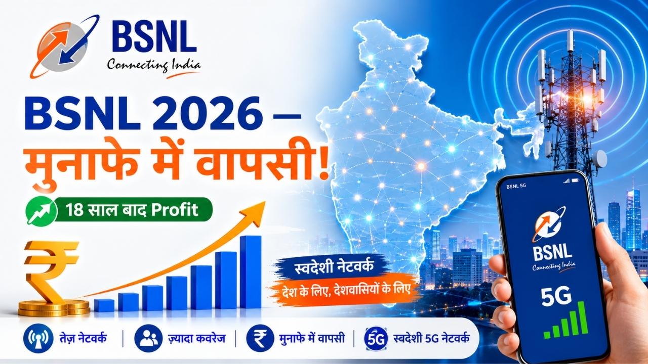 भारत संचार निगम लिमिटेड BSNL 2026 Profit 5G Roadmap India