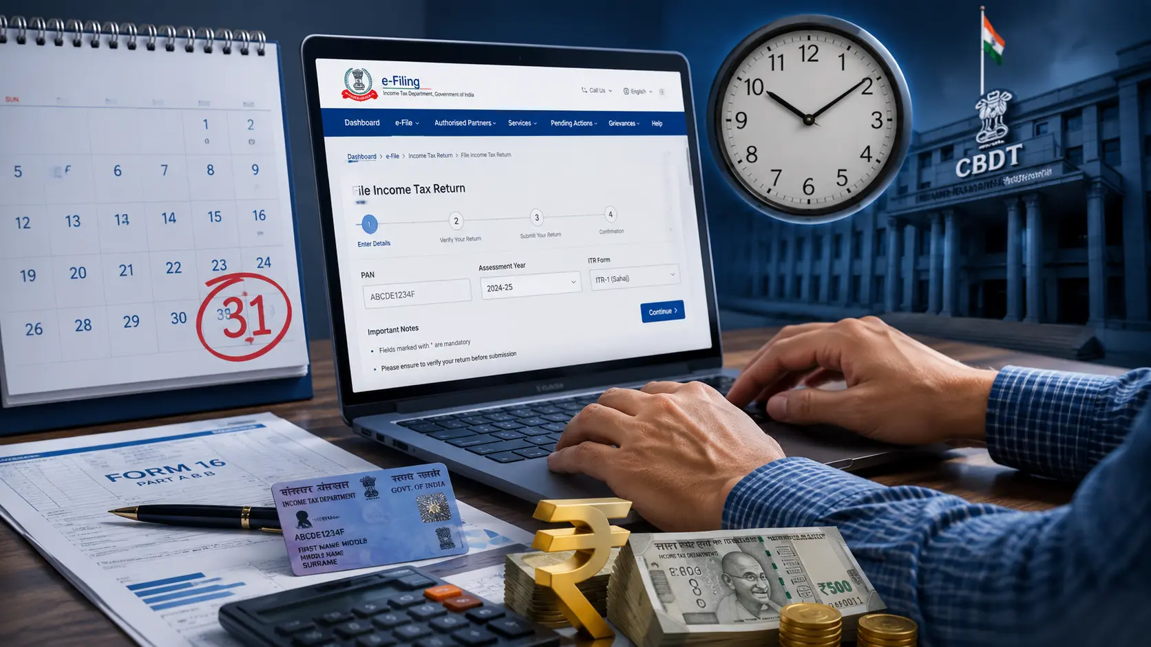 ITR Filing Deadline Extension से जुड़ी ताजा जानकारी और इनकम टैक्स रिटर्न फाइलिंग
