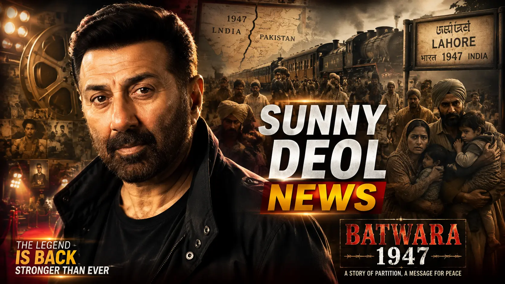 Sunny Deol latest news and Batwara 1947 movie