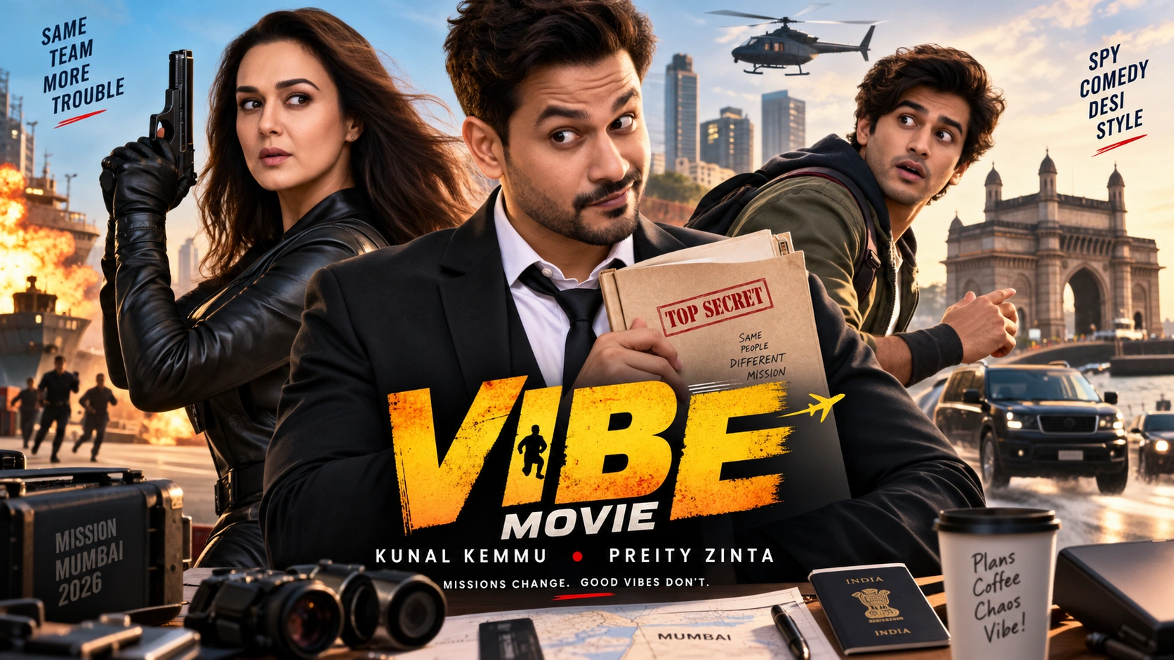 Vibe Movie Kunal Kemmu Preity Zinta action comedy 2026