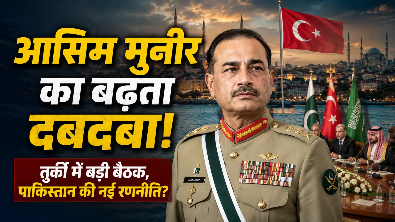 आसिम मुनीर की तुर्की में उच्चस्तरीय बैठक