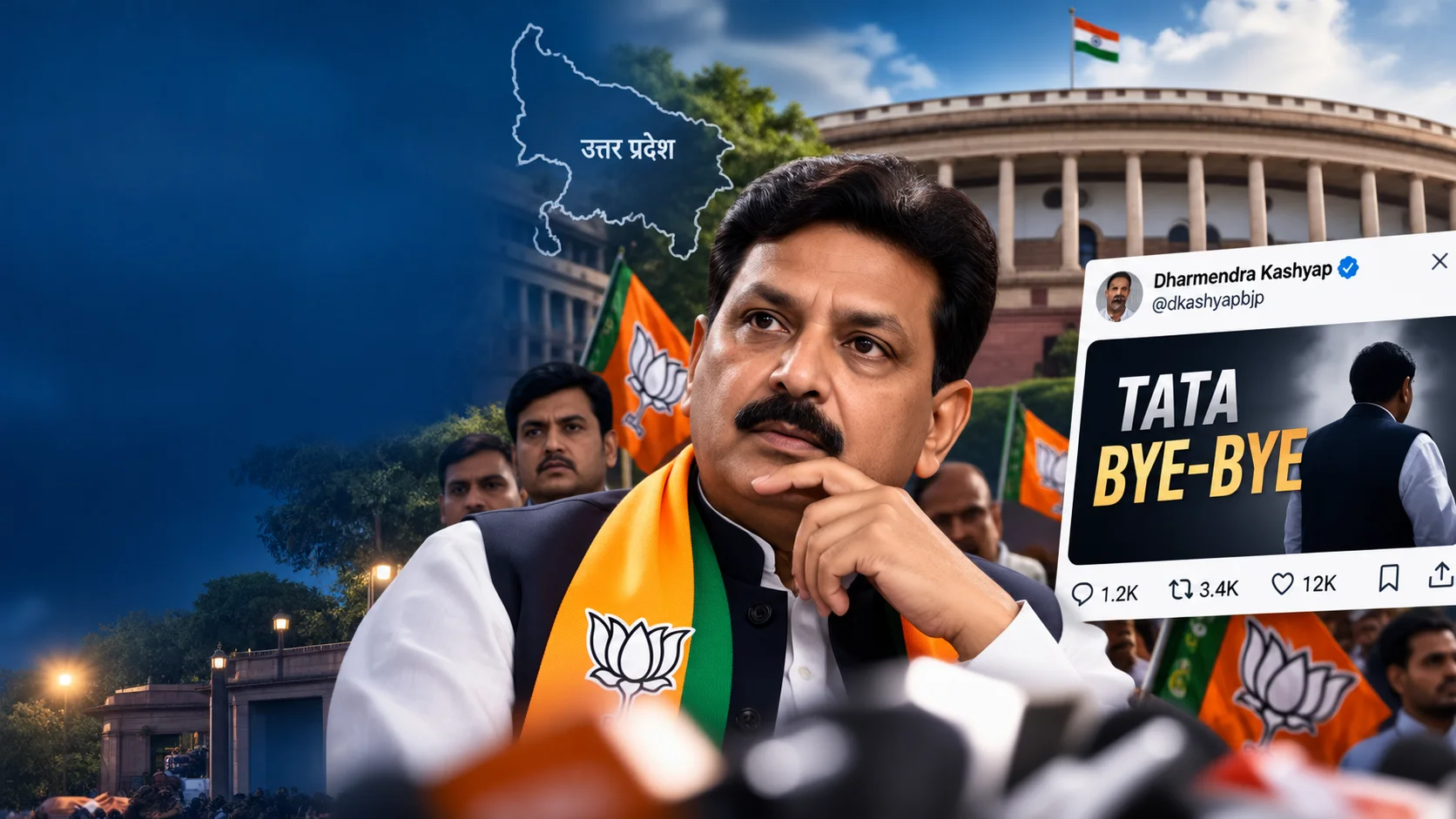 धर्मेंद्र कश्यप का टाटा बाय-बाय पोस्ट और BJP की राज्यसभा लिस्ट