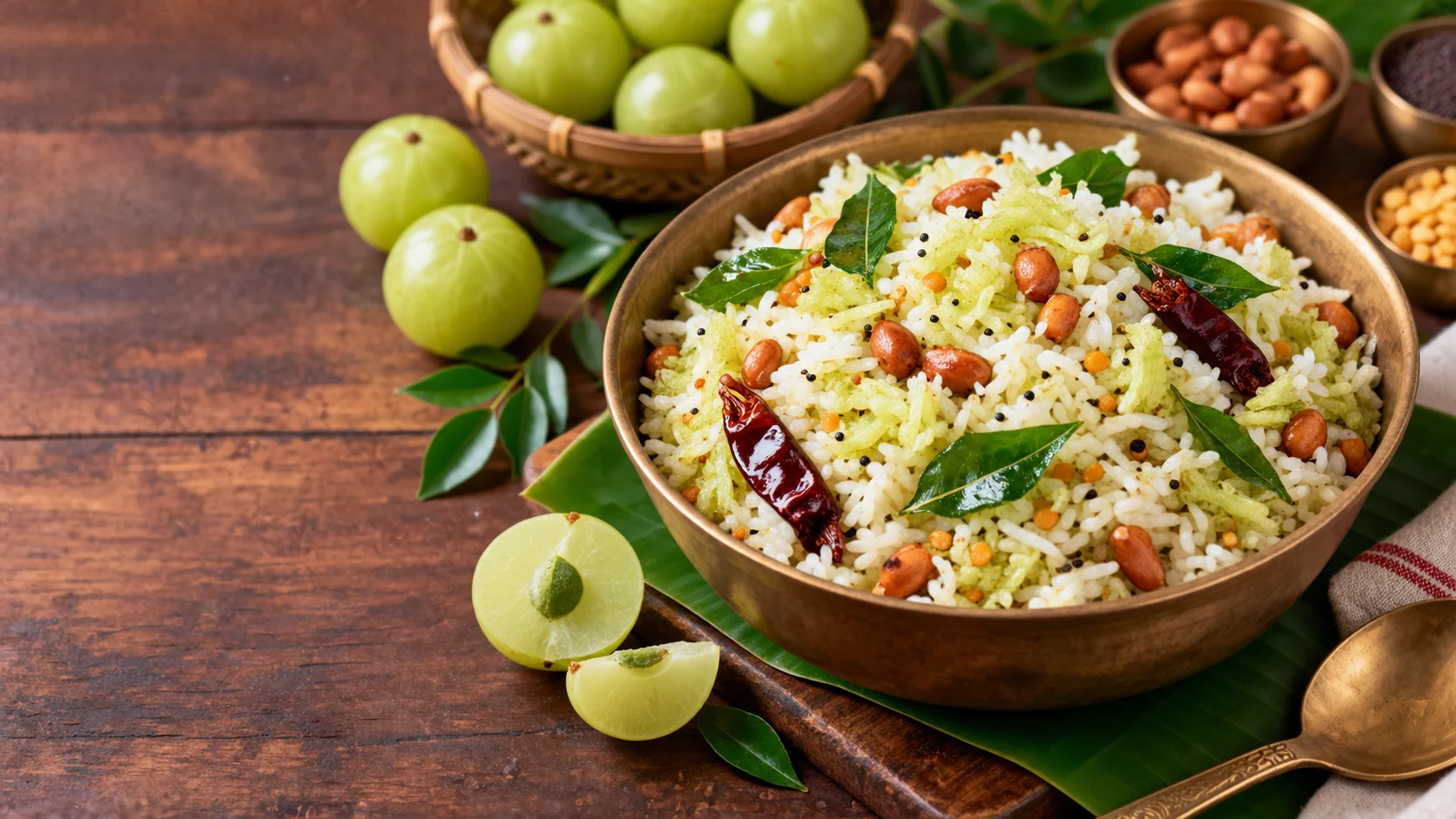 Amla Rice Recipe South Indian Nellikai Sadam